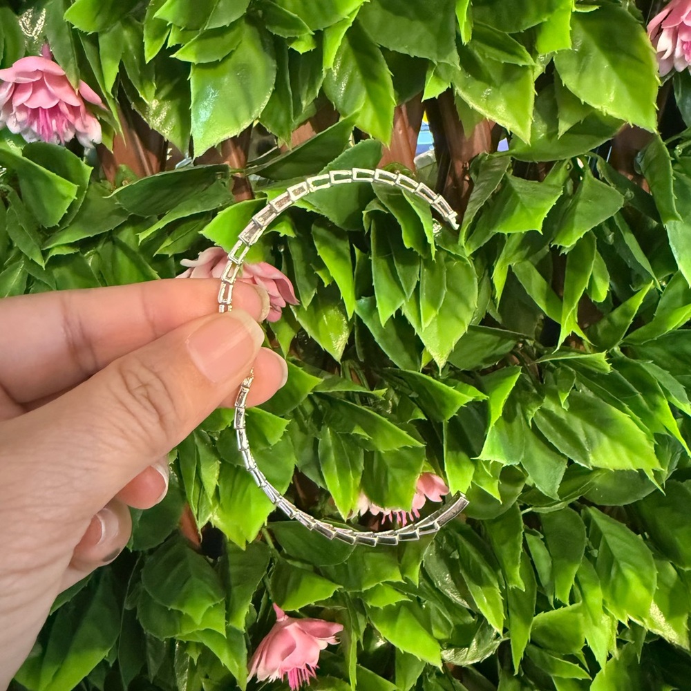 14k 16k white gold serpenti snake cz bangle bracelet - Picture 4 of 11